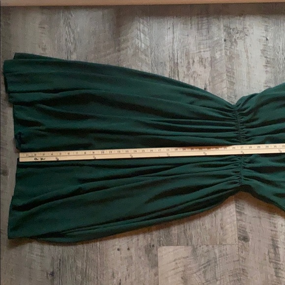 ✨NWT✨ VINTAGE Lined Green Midi Dress + Neck Detail - Picture 7 of 7